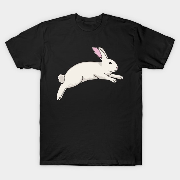 Jumping Bunny Rabbit Easter gift T-Shirt by Shirtbubble